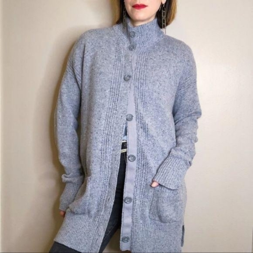 💘 Royal Robbins merino wool button front cardigan L - Picture 7 of 12